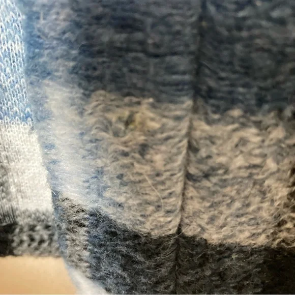 Zara Blue and White Plaid Utility Jacket - Picture 7 of 8